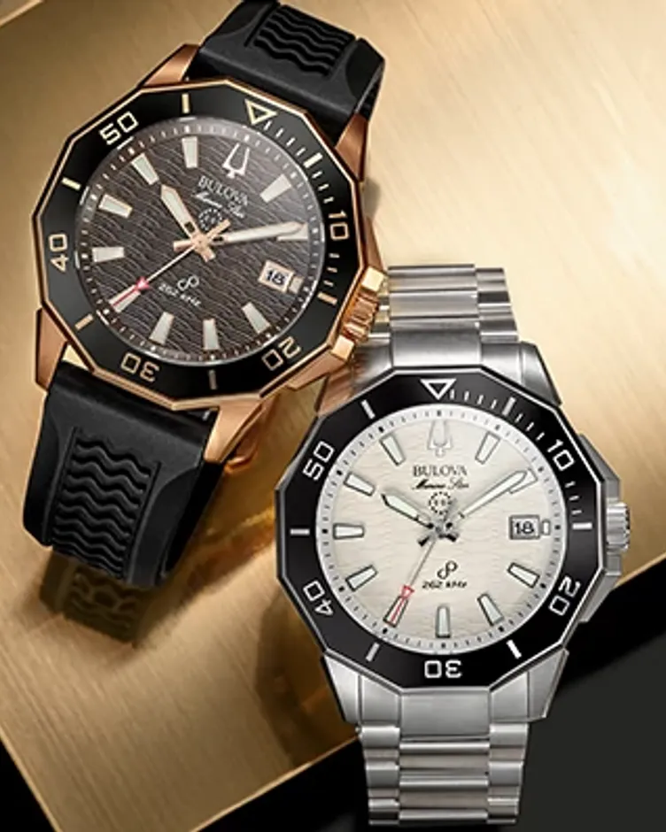 White Dial Stainless Steel Bracelet Marine Star 96B426 | Bulova White Dial Stainless Steel Bracelet Marine Star 96B426 | Bulova